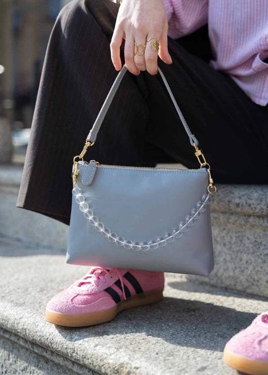 Macaron parè grigio perla